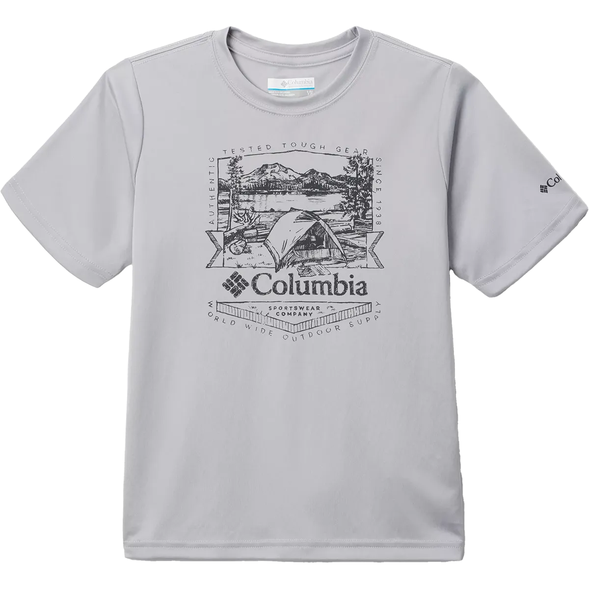 Quick-Dry Fabric Youth Fork Stream Graphic Tee