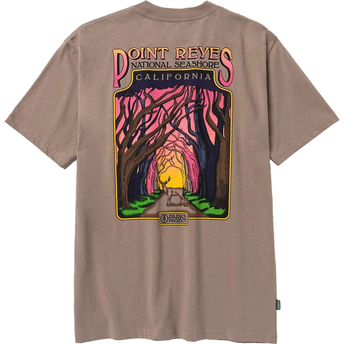 Solid Color Relaxed Comfort Fit Point Reyes Cypress Portal Tee