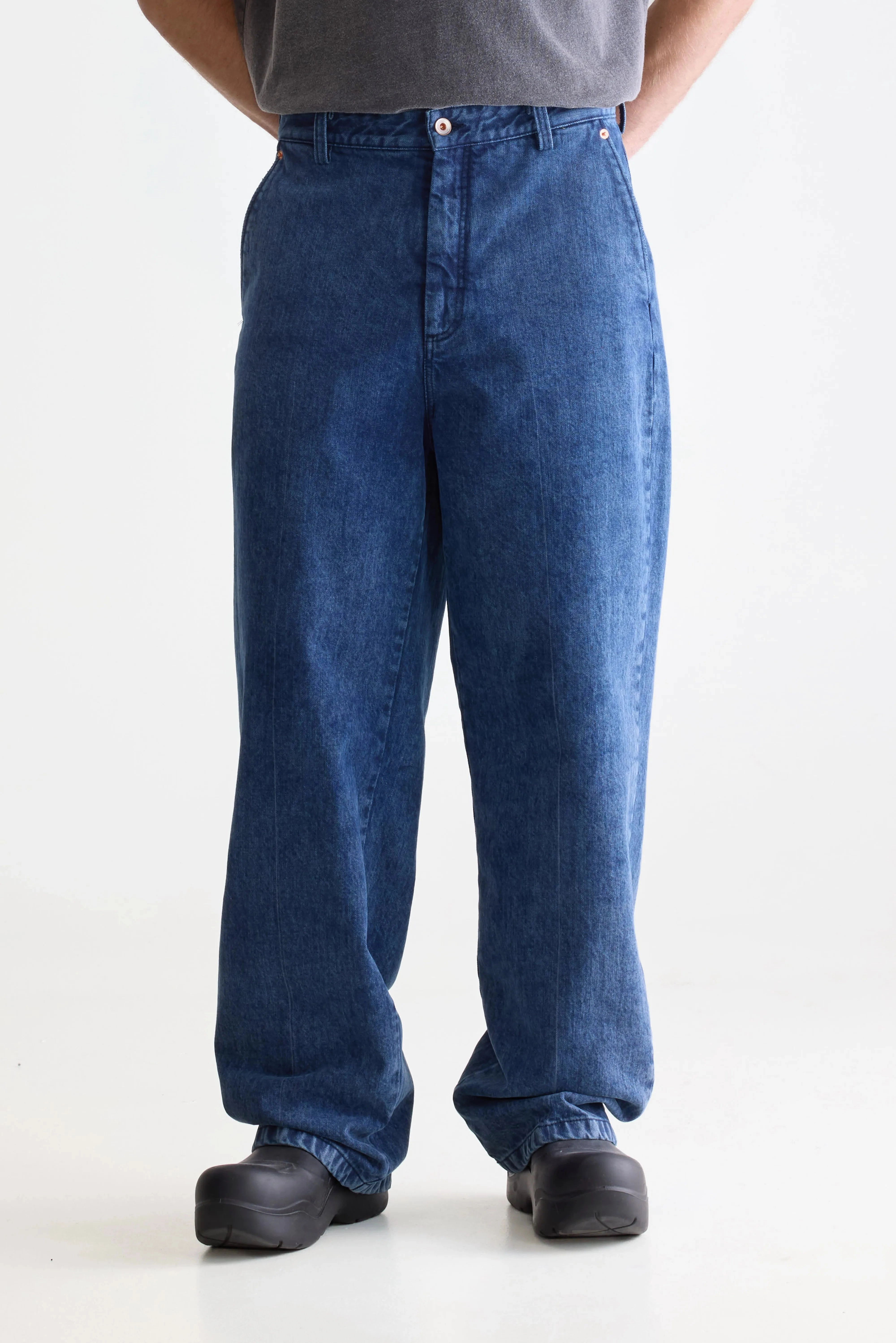 Pole relaxed trousers (252 / M / BLUE SNOW) Packable Fit
