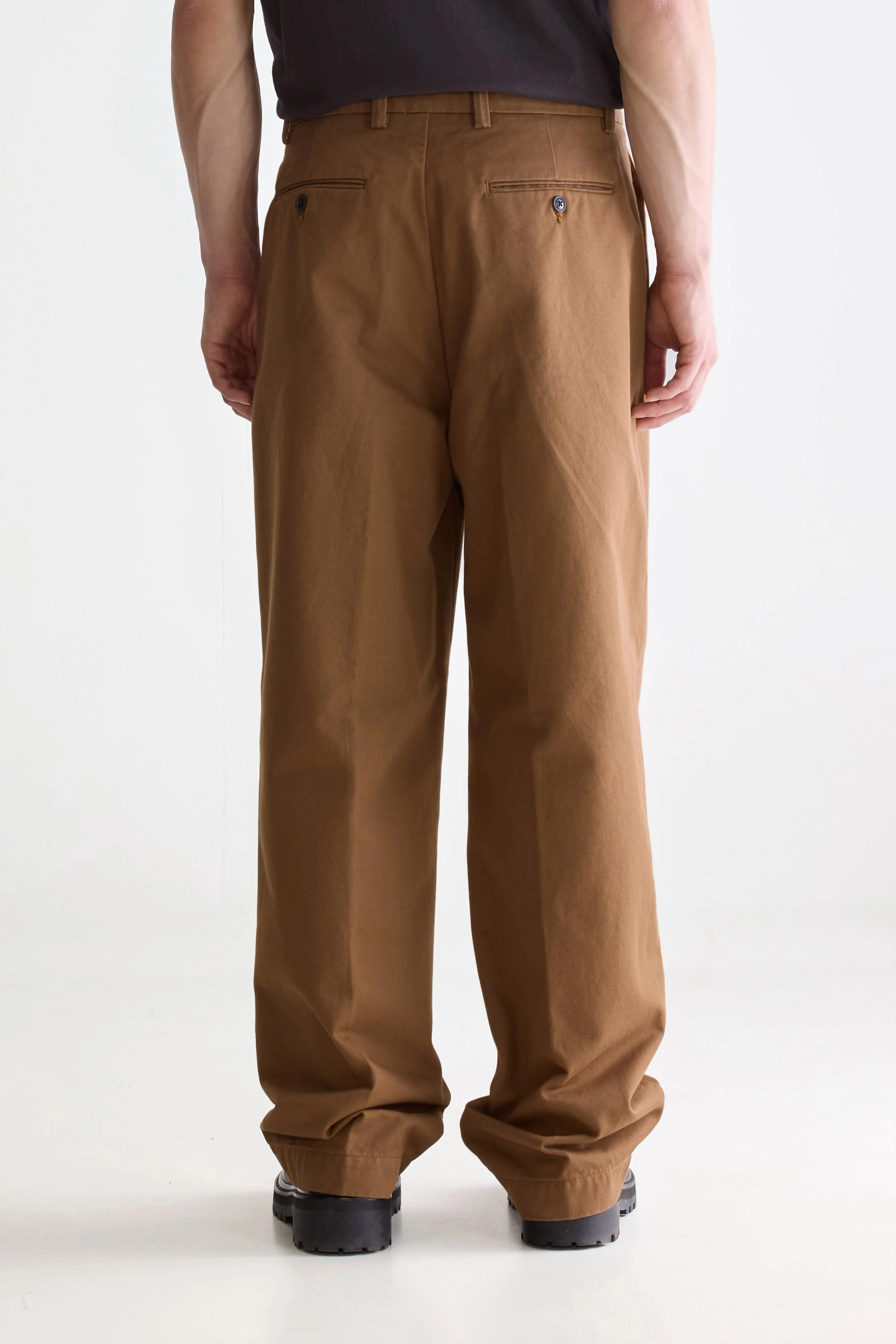 Comfy Essentials Wear Stain Resistant Weave Polk relaxed trousers (252 / M / BISCOTTI)