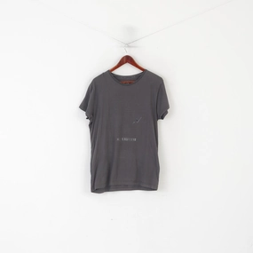 Joystick Junkies Men M Shirt Grey Cotton Graphic Pirate Software Gaming Top Comfy Stretch