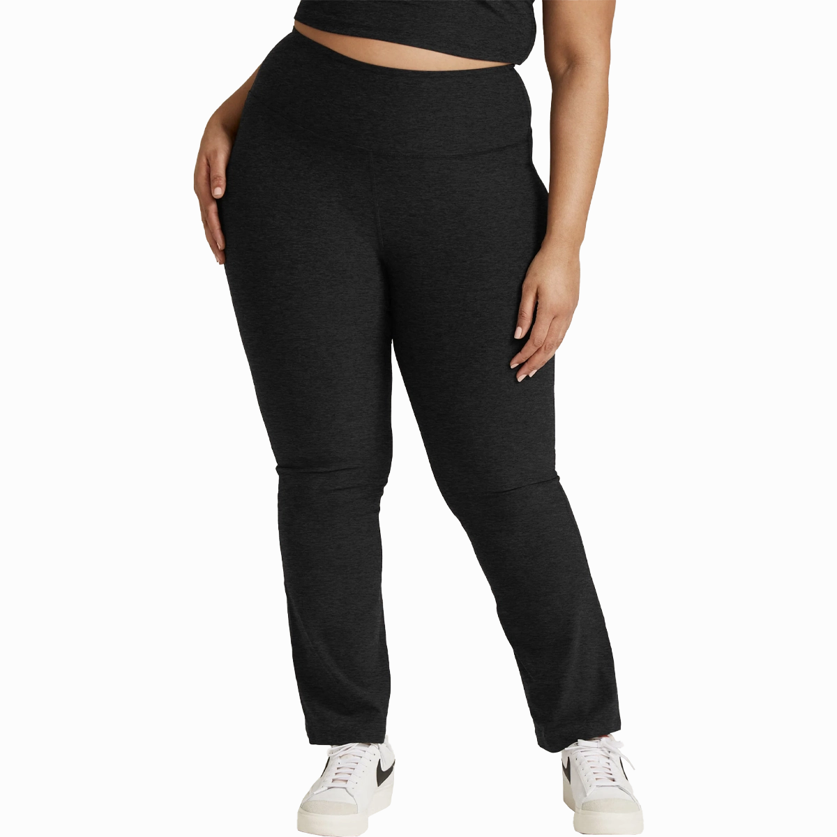 Tagless Design Stretch Panels Women's Spacedye Practice High Waisted Pant - Extended