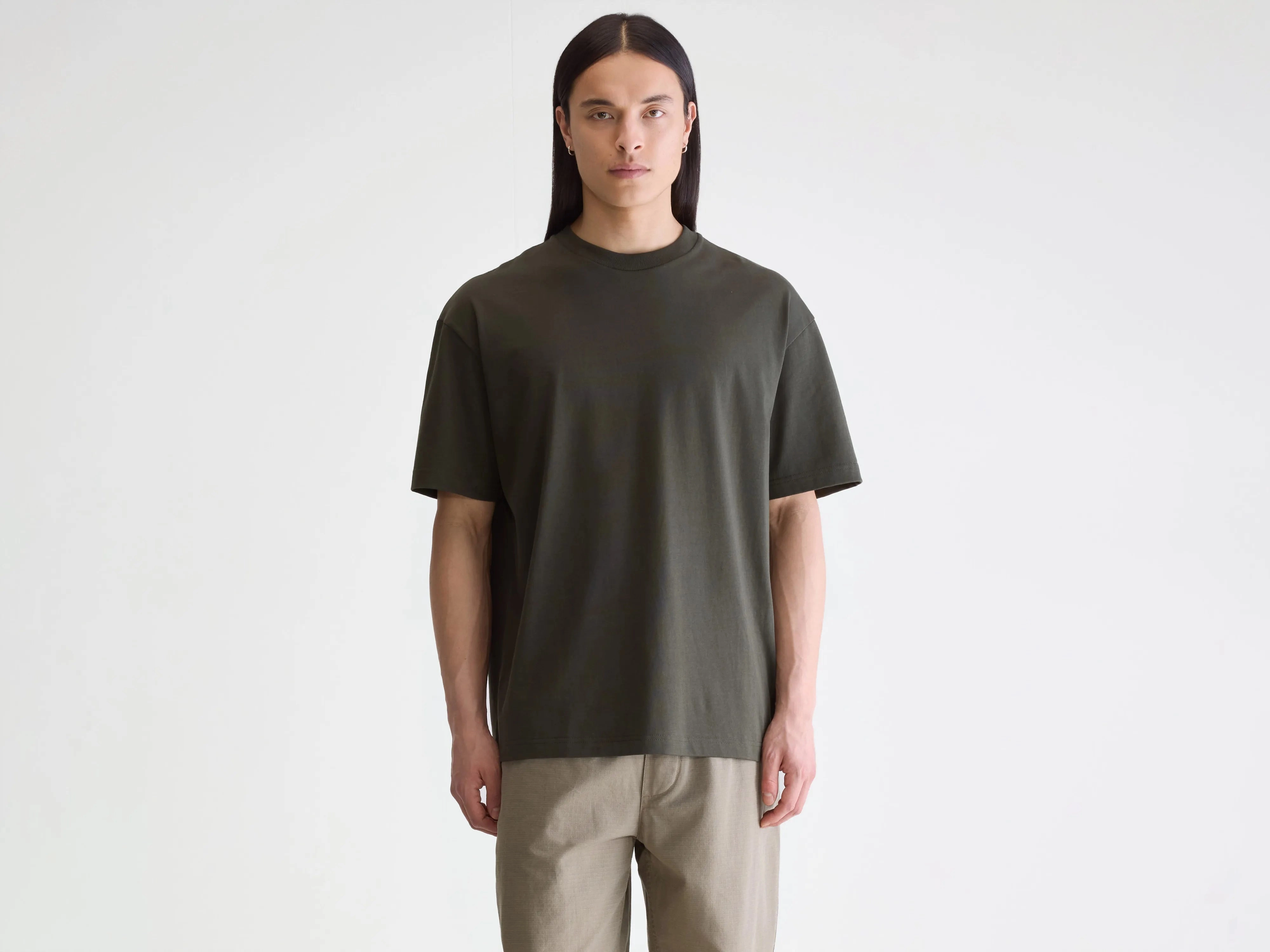 Vlugs short-sleeve t-shirt (252 / M / DARK OLIVE) Versatile Design