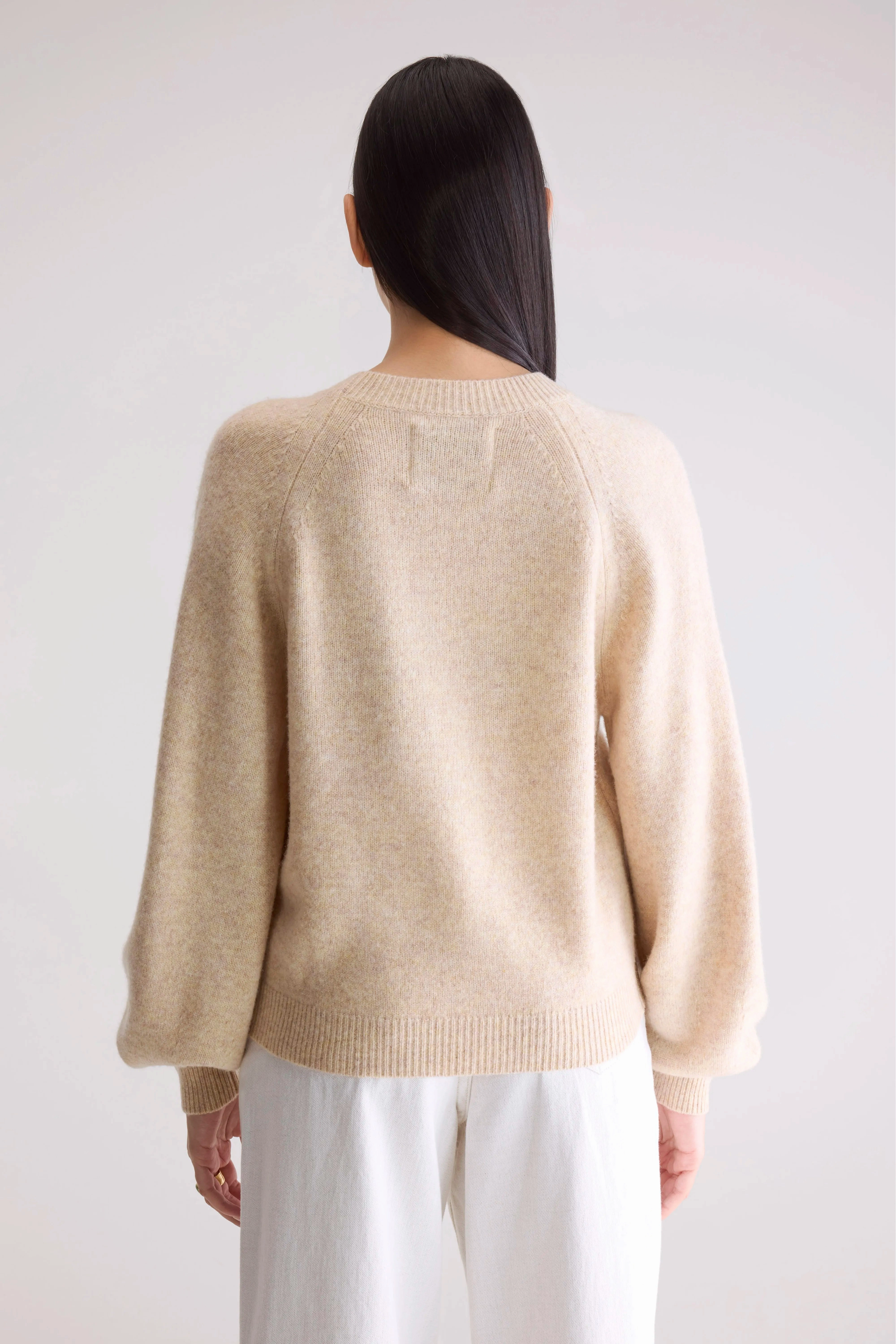 Ameka Crewneck Sweater (252 / W / BEIGE MELANGE) Durable Stitchwork