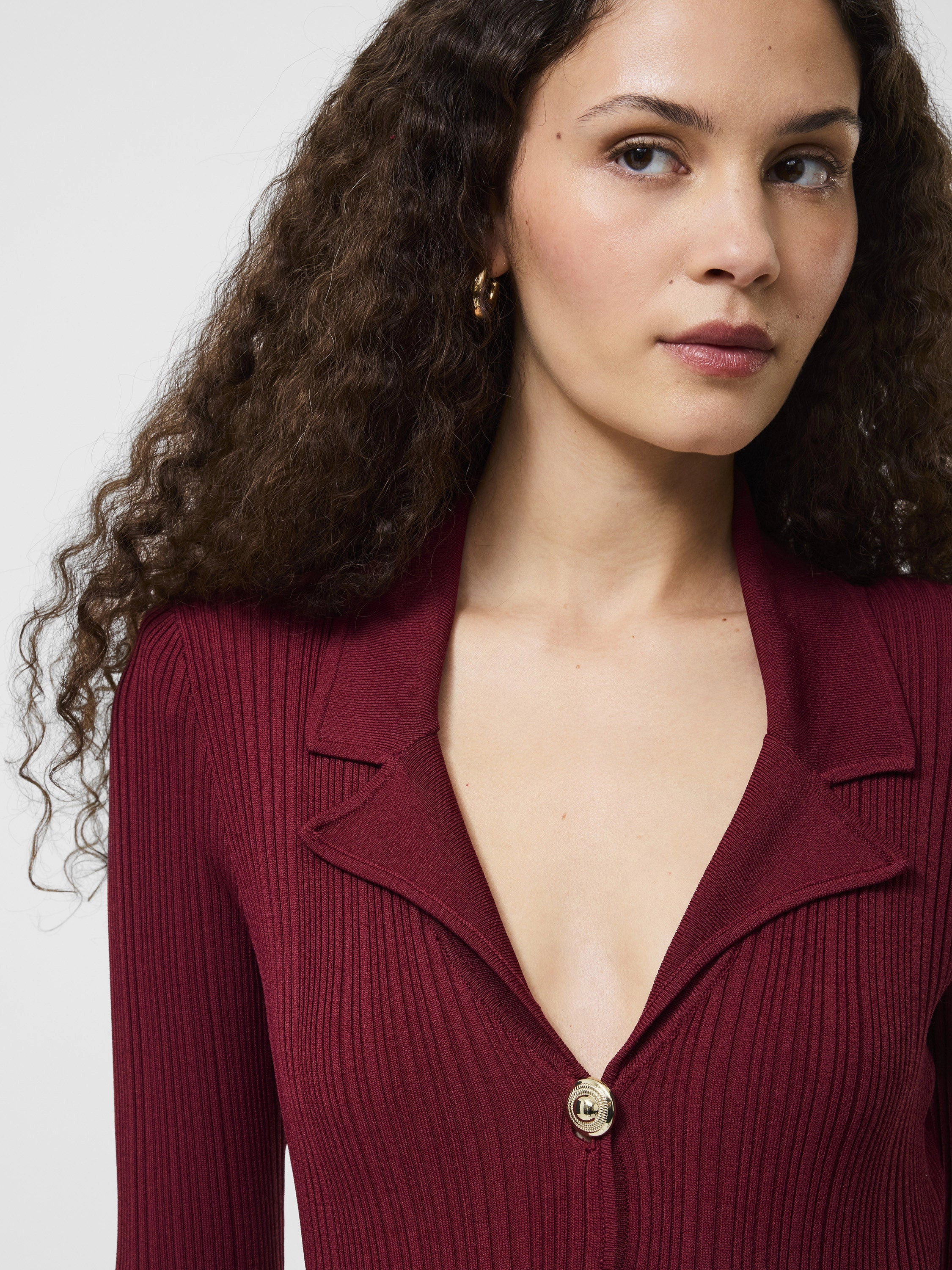 Crinkle Knit Maxi Dress Coral Soft