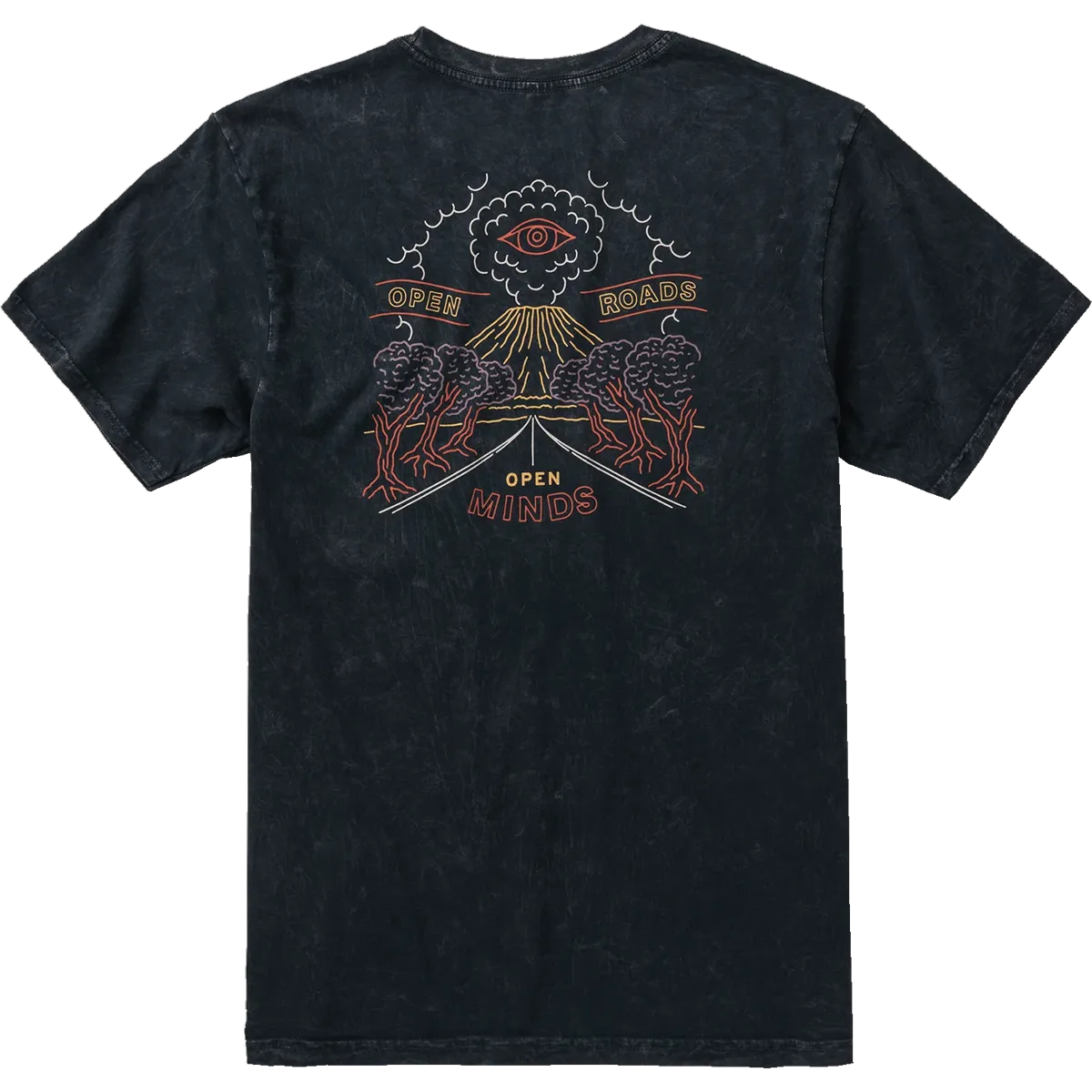 Layered Sleeve Quick-Dry Fabric Open Roads Tee