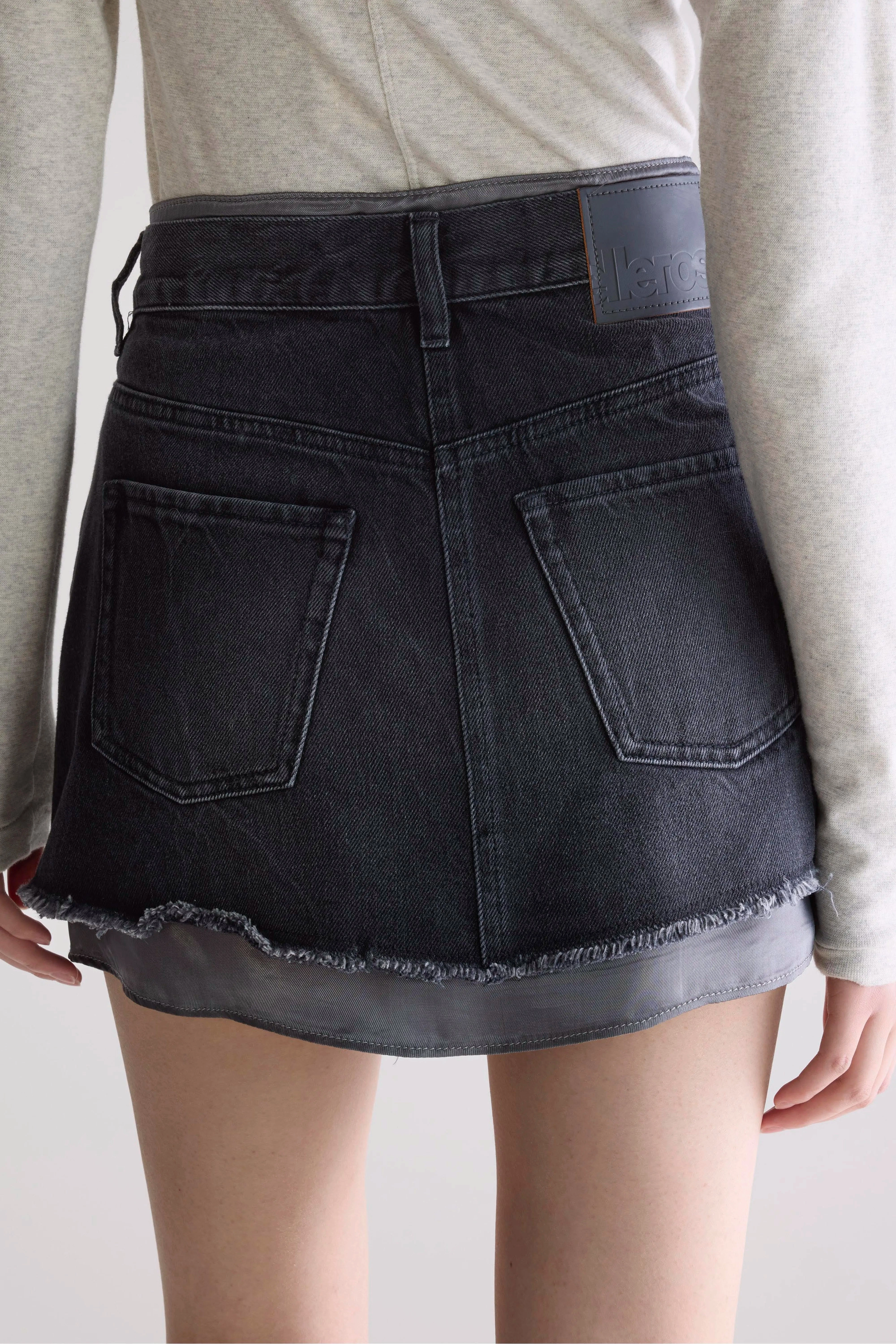 Prissy mini skirt (252 / W / USED BLACK) Abrasion Resistant Surface