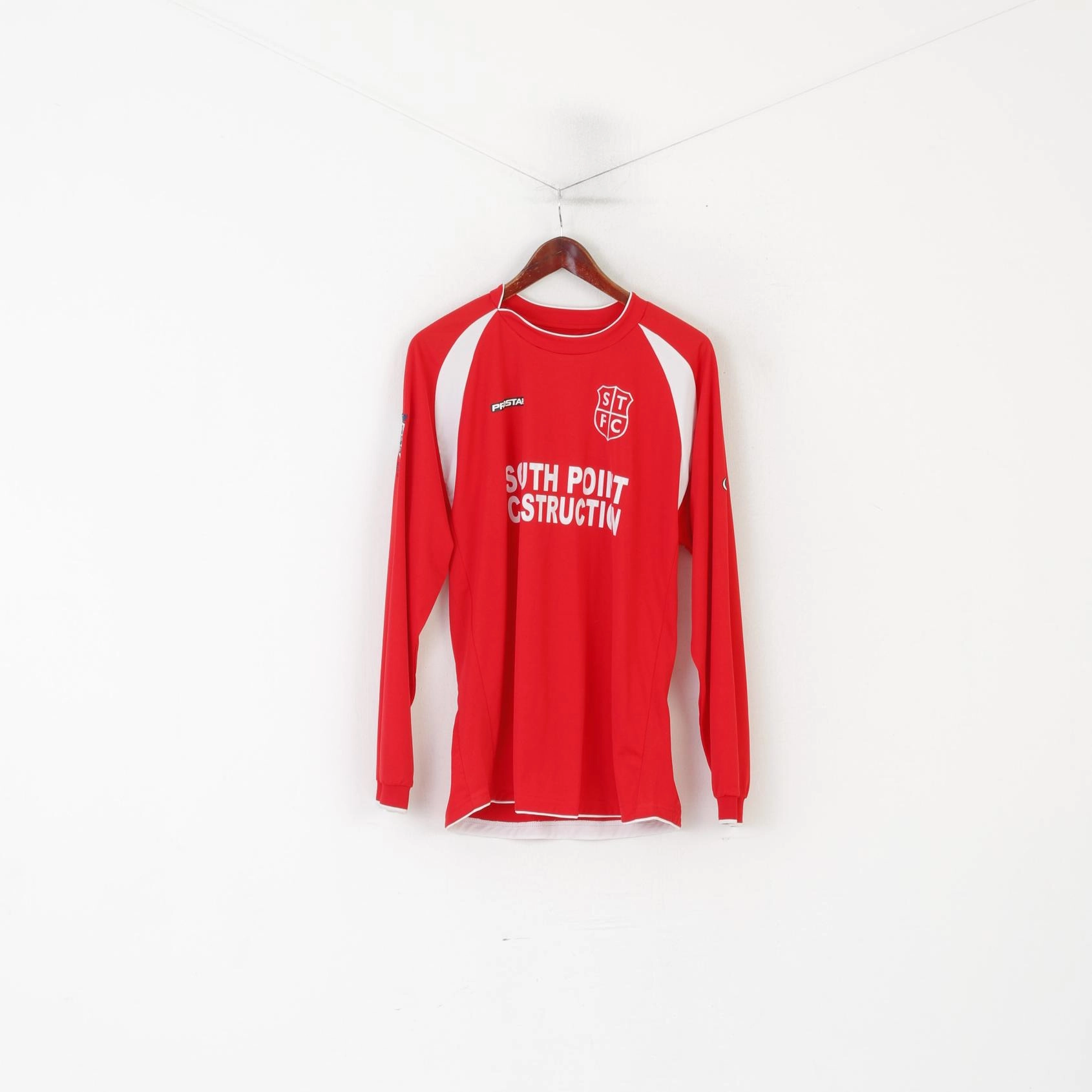Tagless Comfort AdvancedMoistureManagement Prostar STFC Men L Long Sleeved Shirt Red England Swindon Town Football Club Jersey