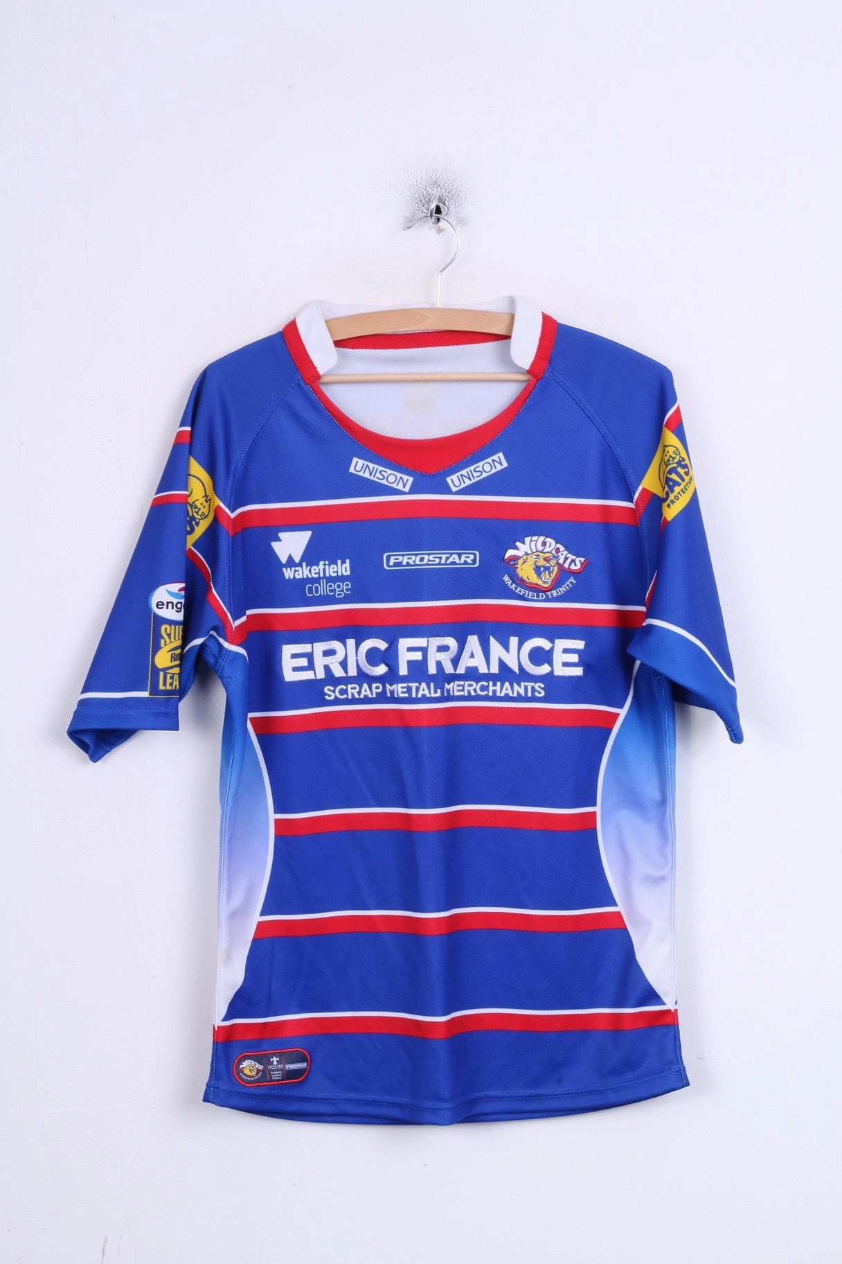 Prostar Unison Wildcats Mens S Wakefield Trinity Eric France Prostar funky Solid Color