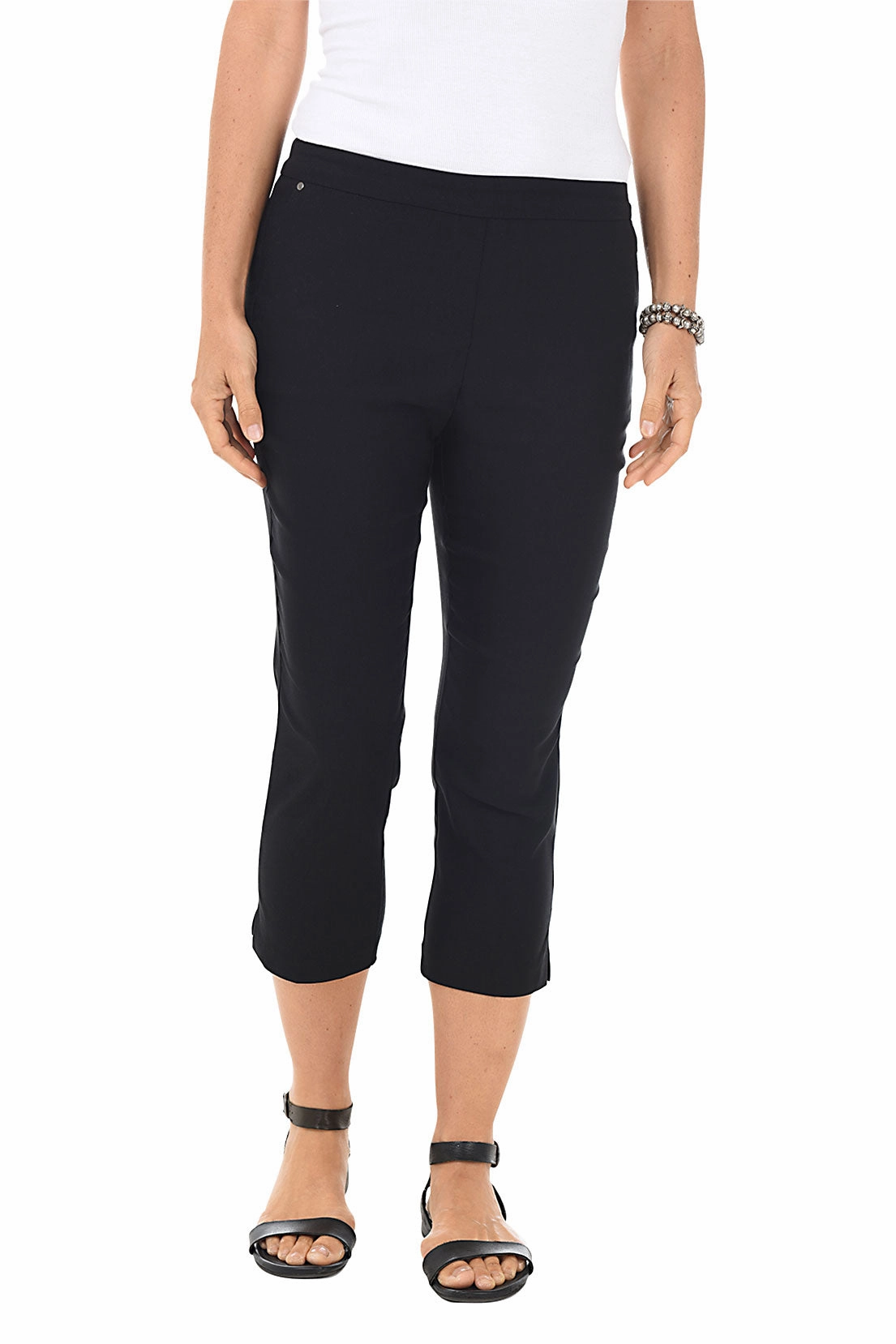 Pull-On Flatten It Capri Pant Breathable back panel