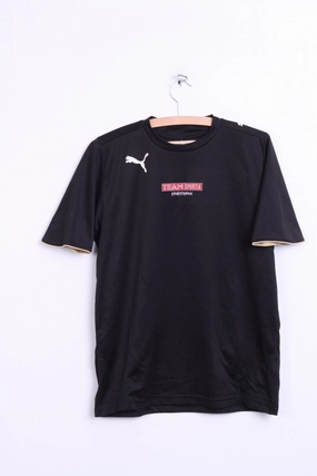 Puma Mens M Shirt Black Team Sportia SIMRISHAMN Football Club Effortless Comfort