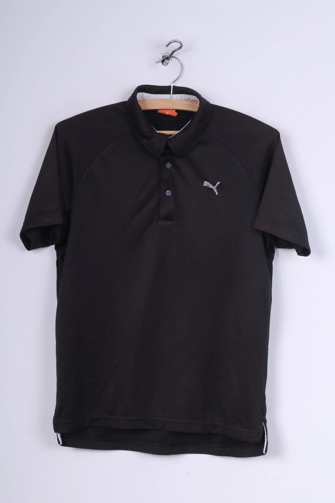 Puma Mens XS Polo Shirt Black Sportswear Detailed Buttons Top Simple Yet Cozy Universal Silhouette