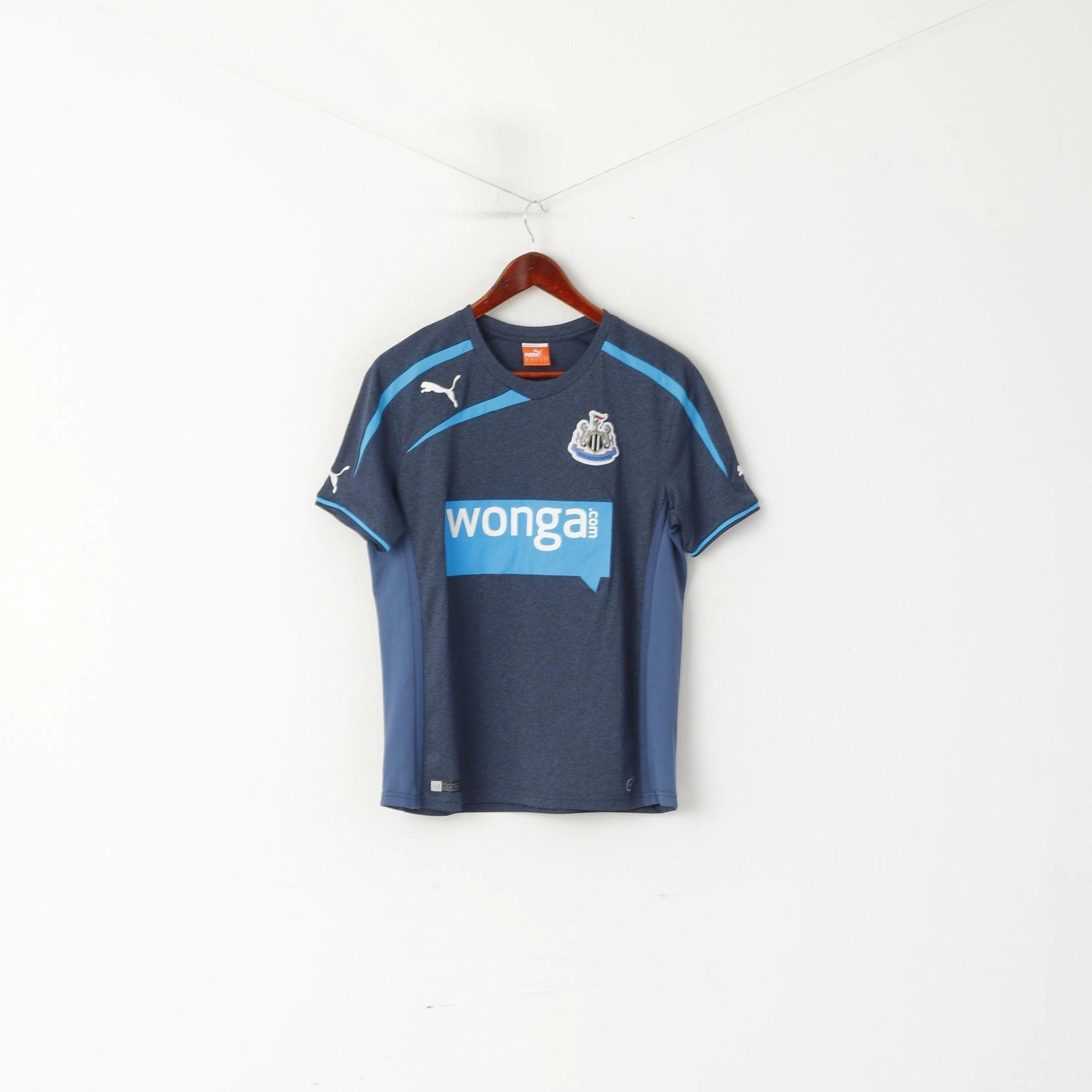 Minimalist Design Cozy Feel Puma Newcastle United Men S Shirt Navy Football NUFC Jersey Sportwear Top