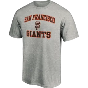 Durable Collar Construction Cool Style Men's Giants Cotton Heart and Soul Short Sleeve