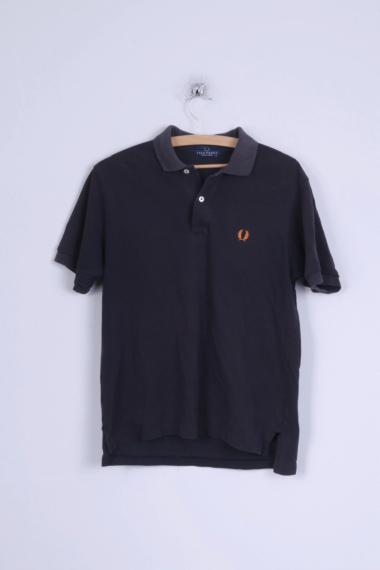 Skin Friendly Blends Odor Resistant Treatment Fred Perry Mens L Polo Shirt Charcoal Cotton