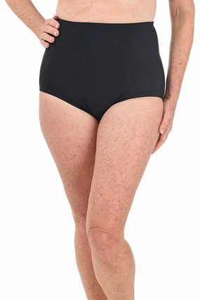 High-Neck Quick Fasten Buckles Full Brief Swim Bottom