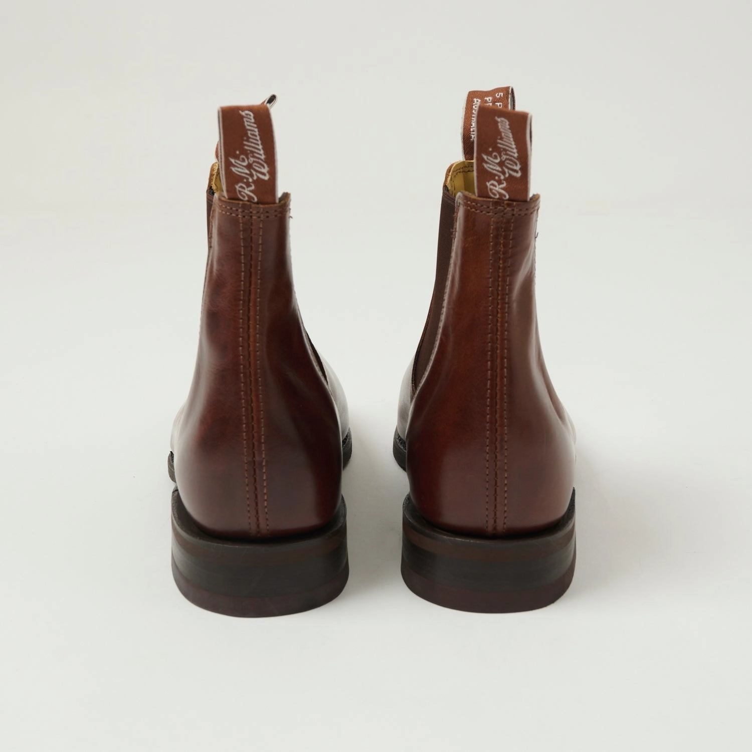 R.M.Williams 'Comfort Craftsman' Leather Chelsea Boot - Mid Brown Warm Interior Light Structure