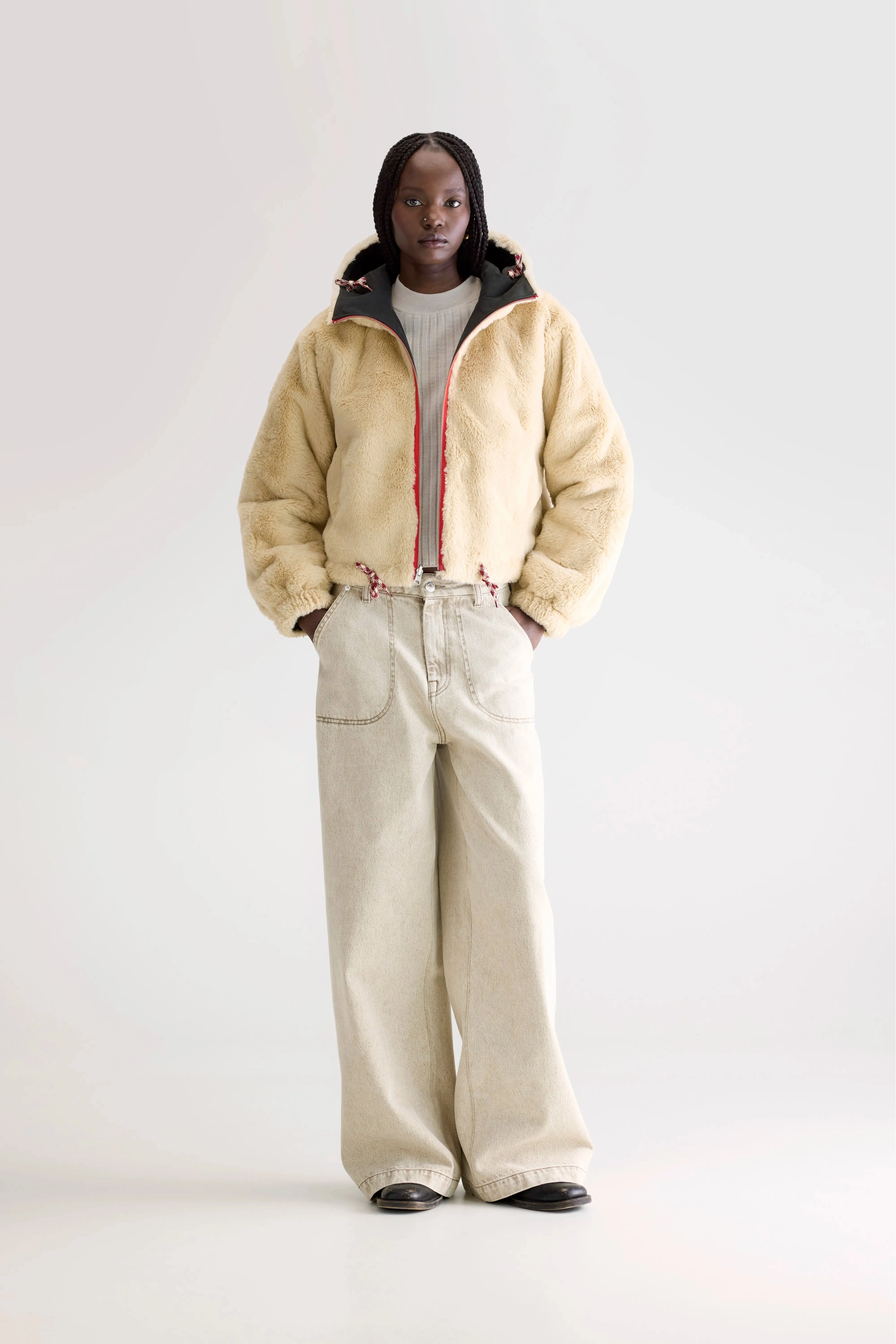 Loud hooded jacket (242 / W / PIRATE) Breathable Lining