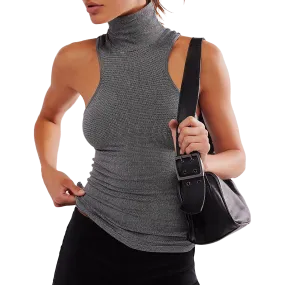 Drip Dry Fabric Women's Always Ready Seamless Turtleneck Tank