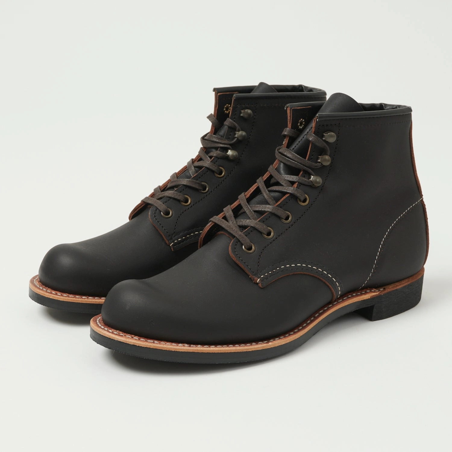 Red Wing 3345 6" Blacksmith Boots - Black Classic Wear