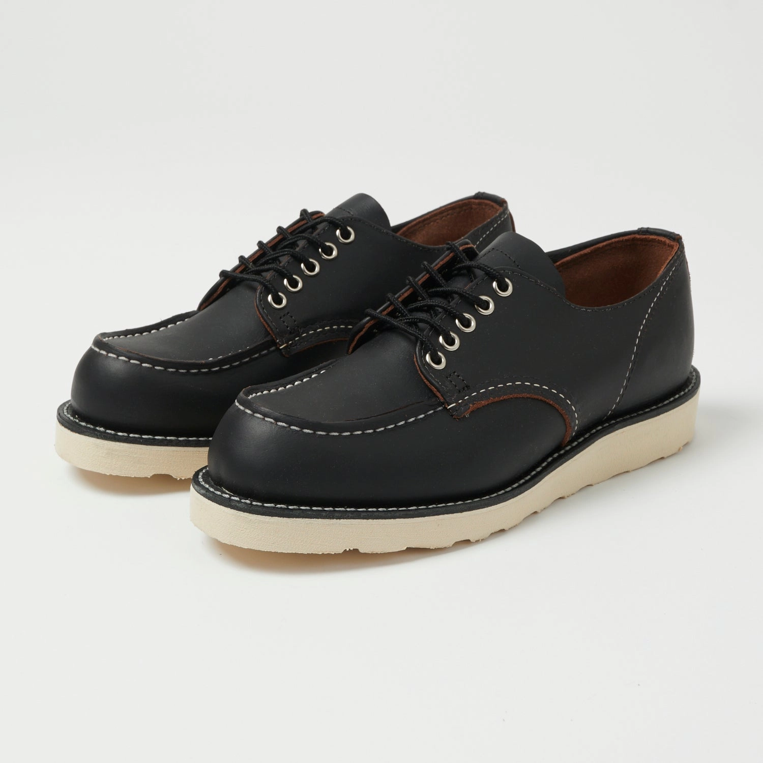 Red Wing 8090 Shop Moc Oxford Shoe - Black Prairie Lace-up Footwear