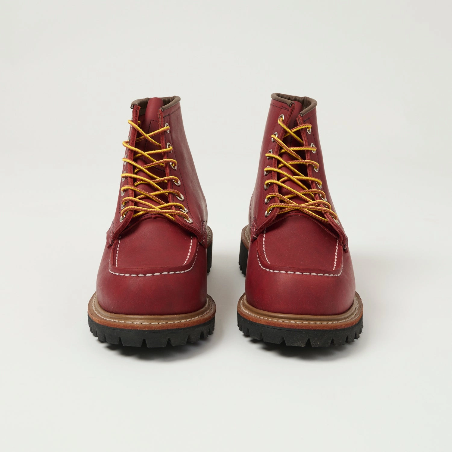 Soft Texture Red Wing 8209 Norway Moc Toe Work Boot - Oro Russet