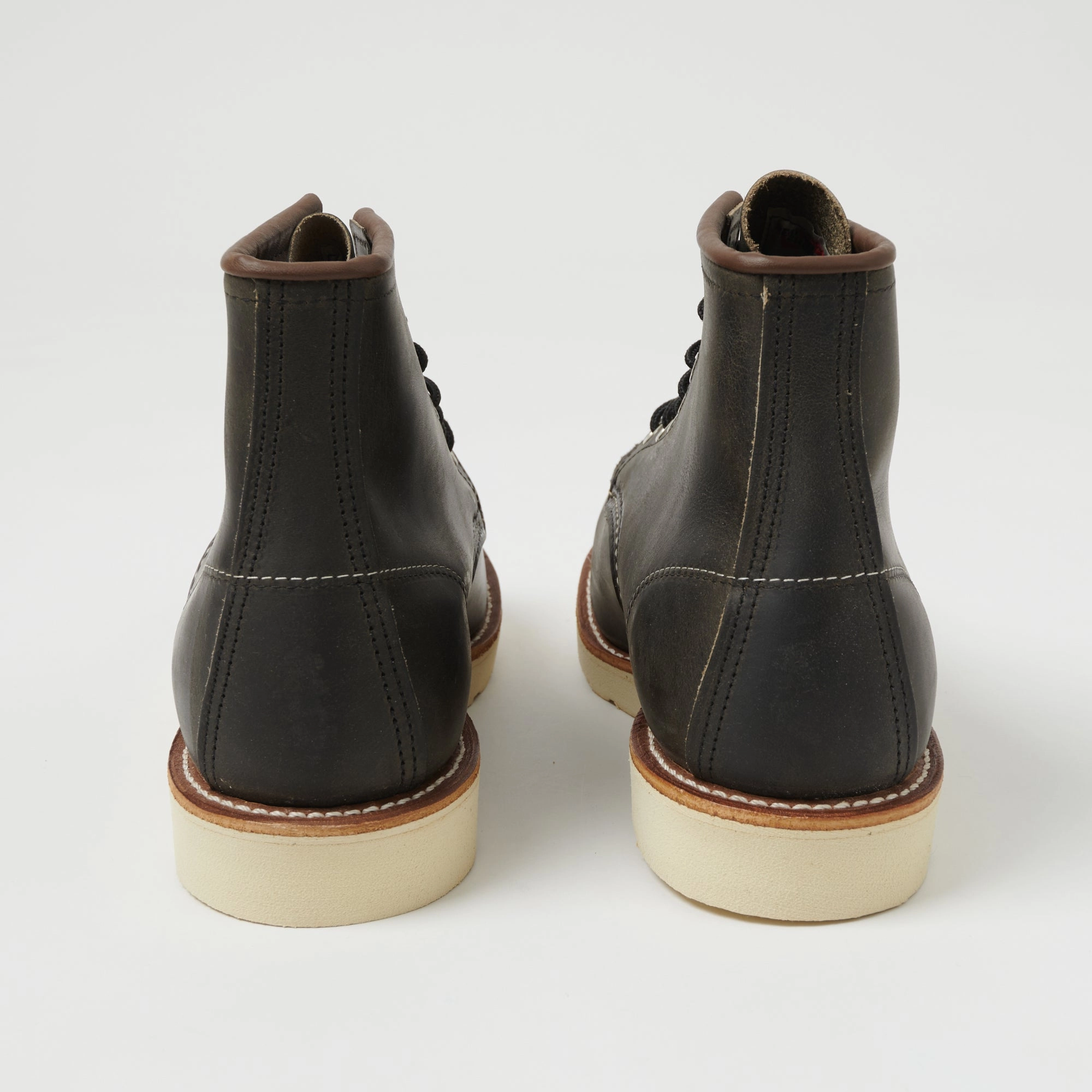 Red Wing 8890 6" Classic Moc Toe Boot - Charcoal Rough & Tough Soft Step