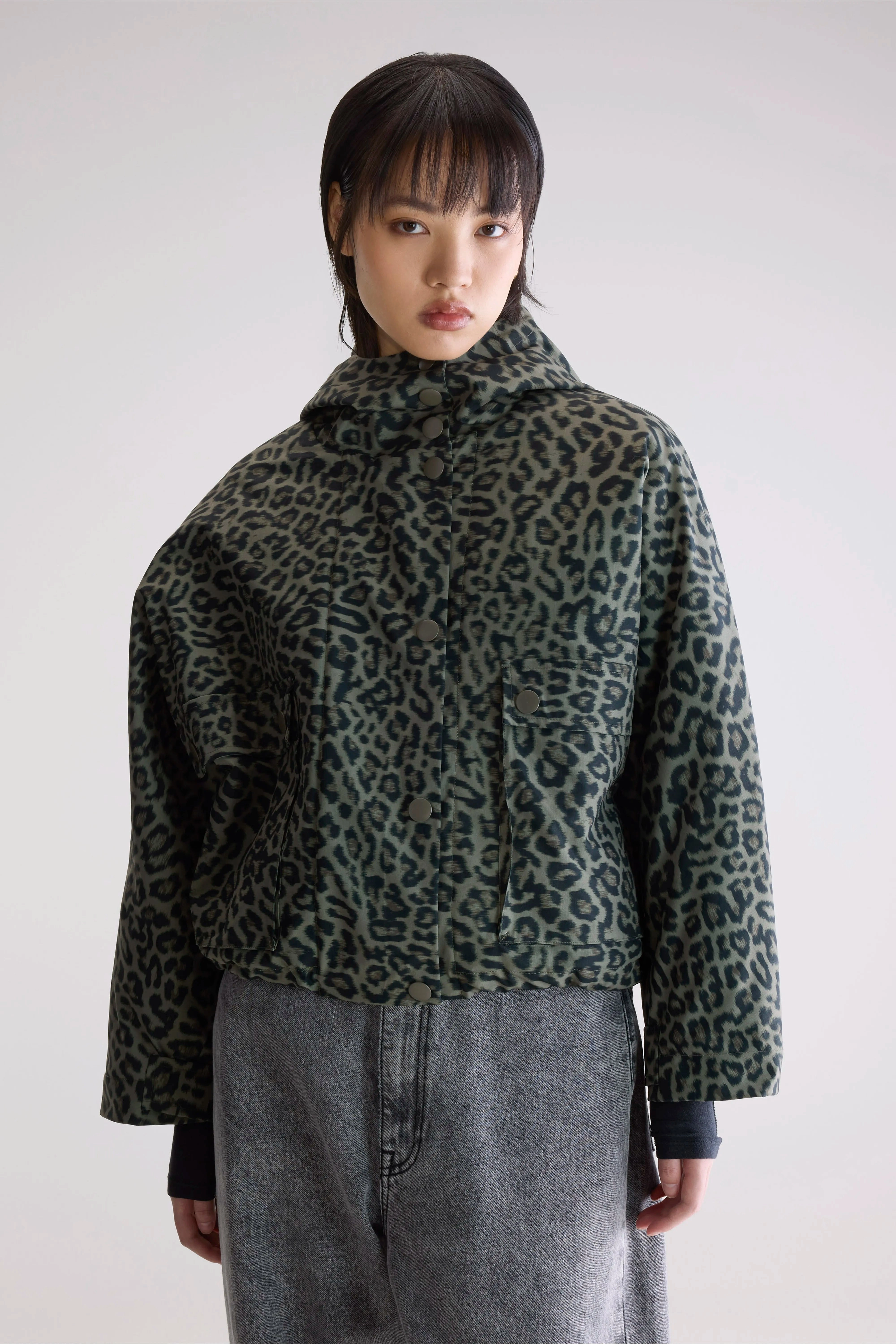 Jenna hooded jacket (252 / W / COMBO A) Non Bulky Design