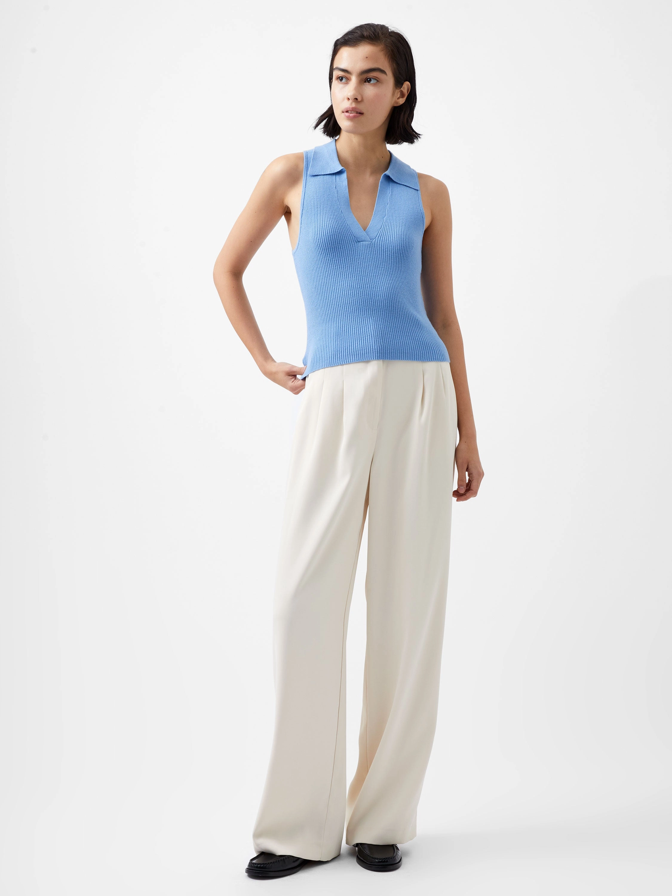 Cosysoft V Neck Sleeveless Sweater Street Comfort