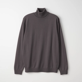 Outer Comfort Mooncastle Lightweight Merino Roll Neck Sweater: Charcoal
