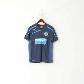 Chill Comfort Look Puma Men S Shirt Navy Newcastle United Football #1 Grandad Jersey Sport Top