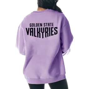 Women's Golden State Valkyries Fleece Pullover Crew Fashionable Vibes Fashion Relaxed