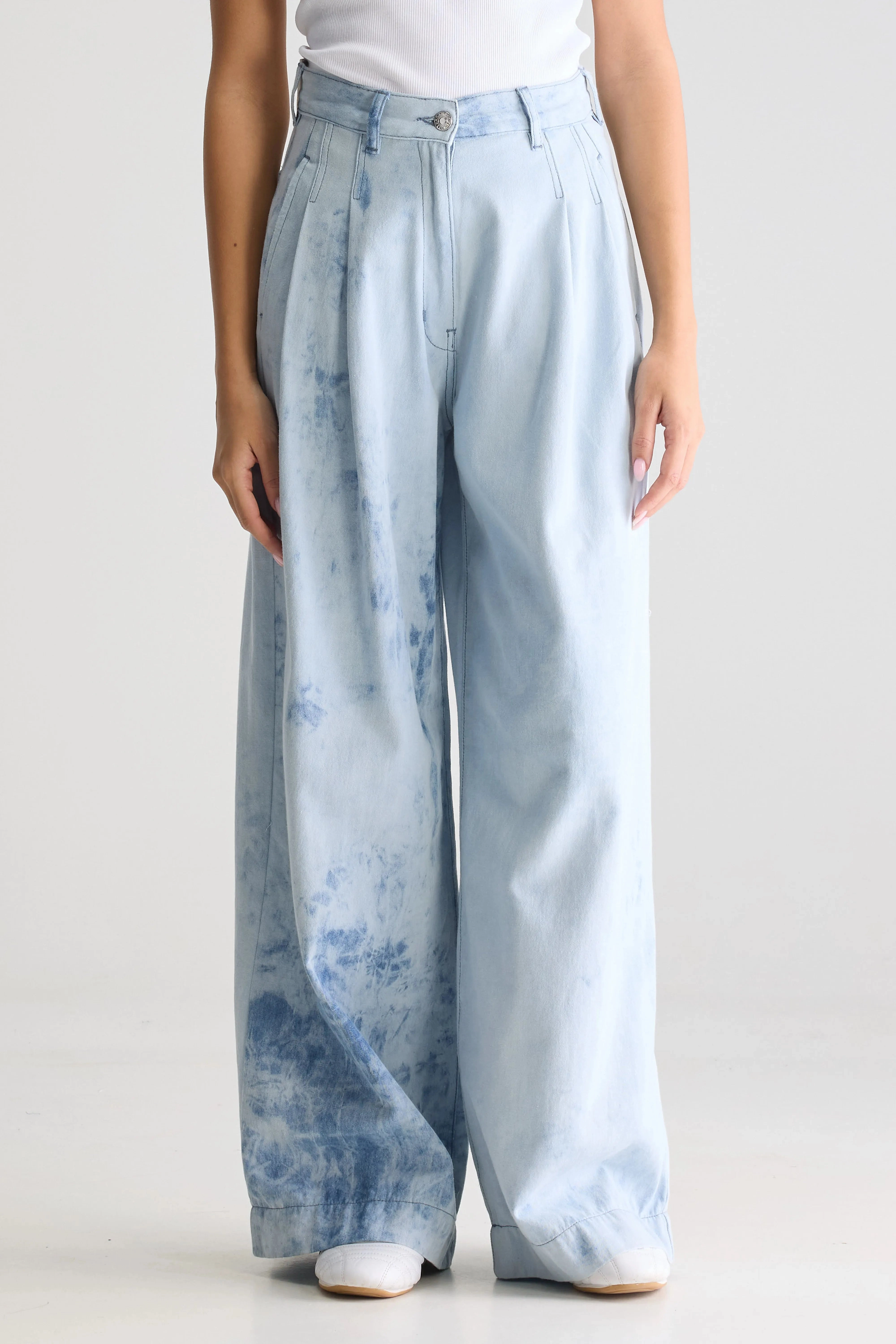 All Season Clean Style Denim N. 74 super-wide jeans (251 / W / SHADED BLUE)