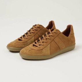 Stylish Fit Reproduction of Found 1980s German Army Trainer - Camel Nubuck