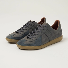 All-Purpose Footwear Balanced feel Reproduction of Found 1980s German Army Trainer - Dark Grey Nubuck