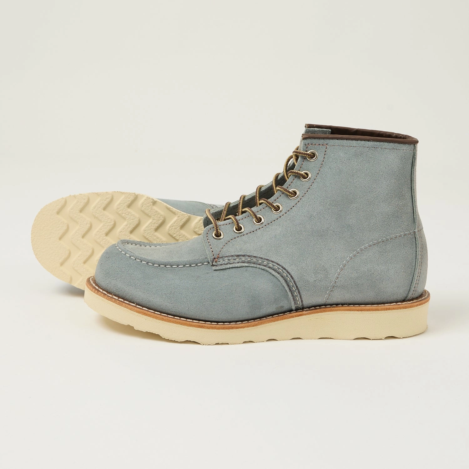 Rain Readyfit Light support Red Wing 8800 6" Moc Toe Boots - Dusty Blue