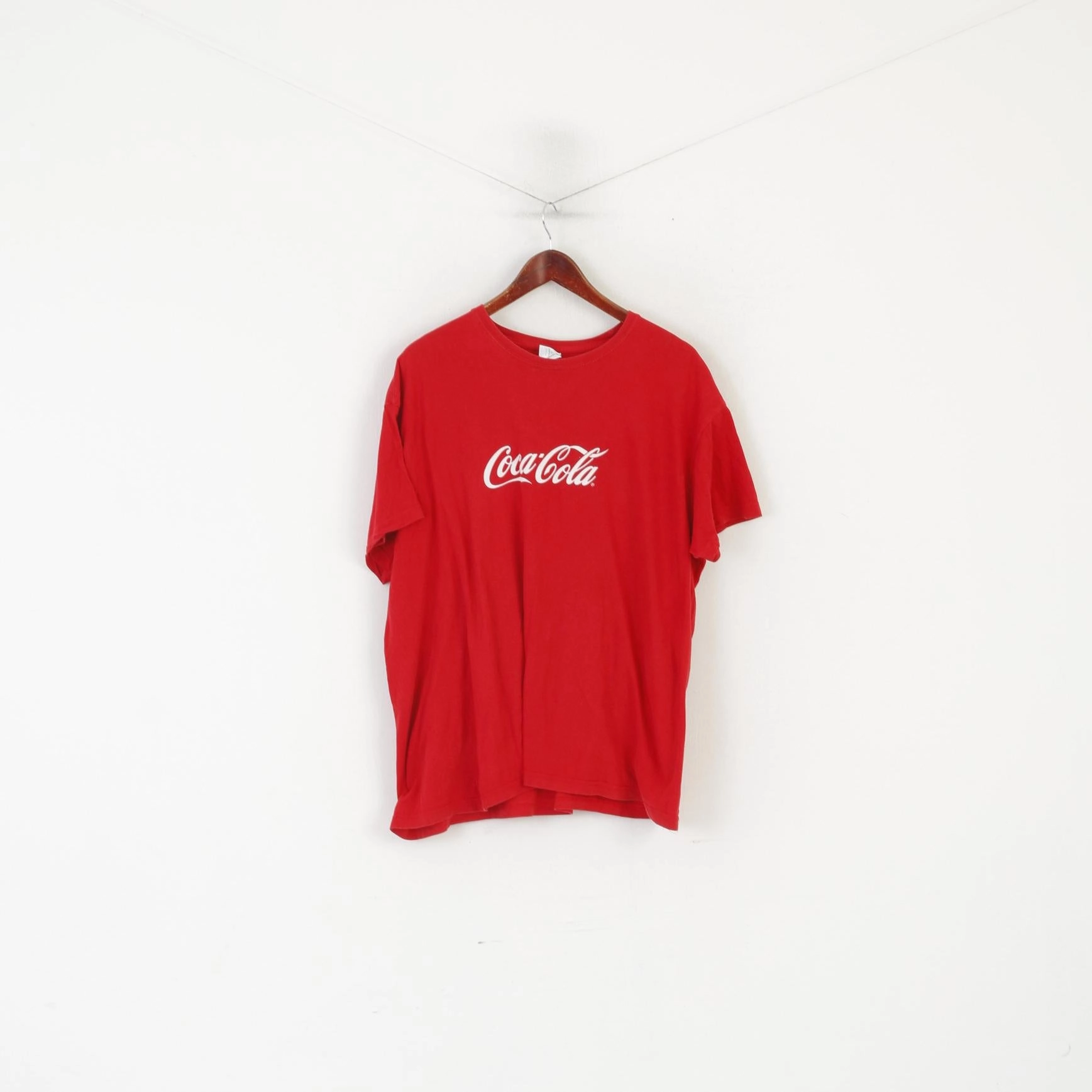 Roly Men XXL T- Shirt Red Cotton Coca Cola Woo Hah Festival Sport Top On-the-Go Comfort
