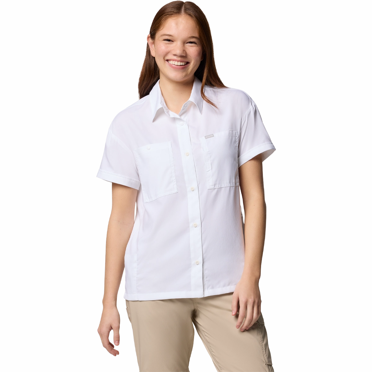 Light and Cozy Street Comfort Women's Silver Ridge Utility Short Sleeve Shirt