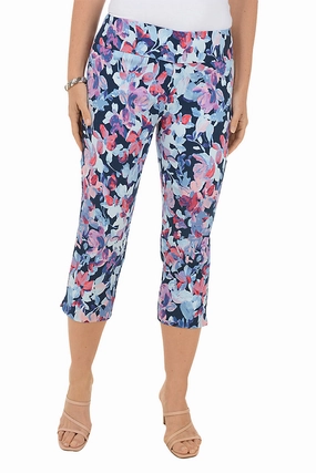 Ruby Orchids Pull-On Crop Pant Sweat Wicking Liner Outdoor Adventure