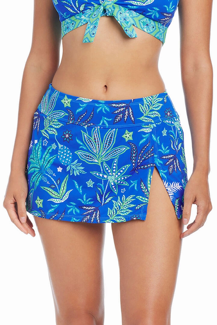 Getaway Gear Breathable mesh lining Desert Bloom High-Waisted Swim Skirt