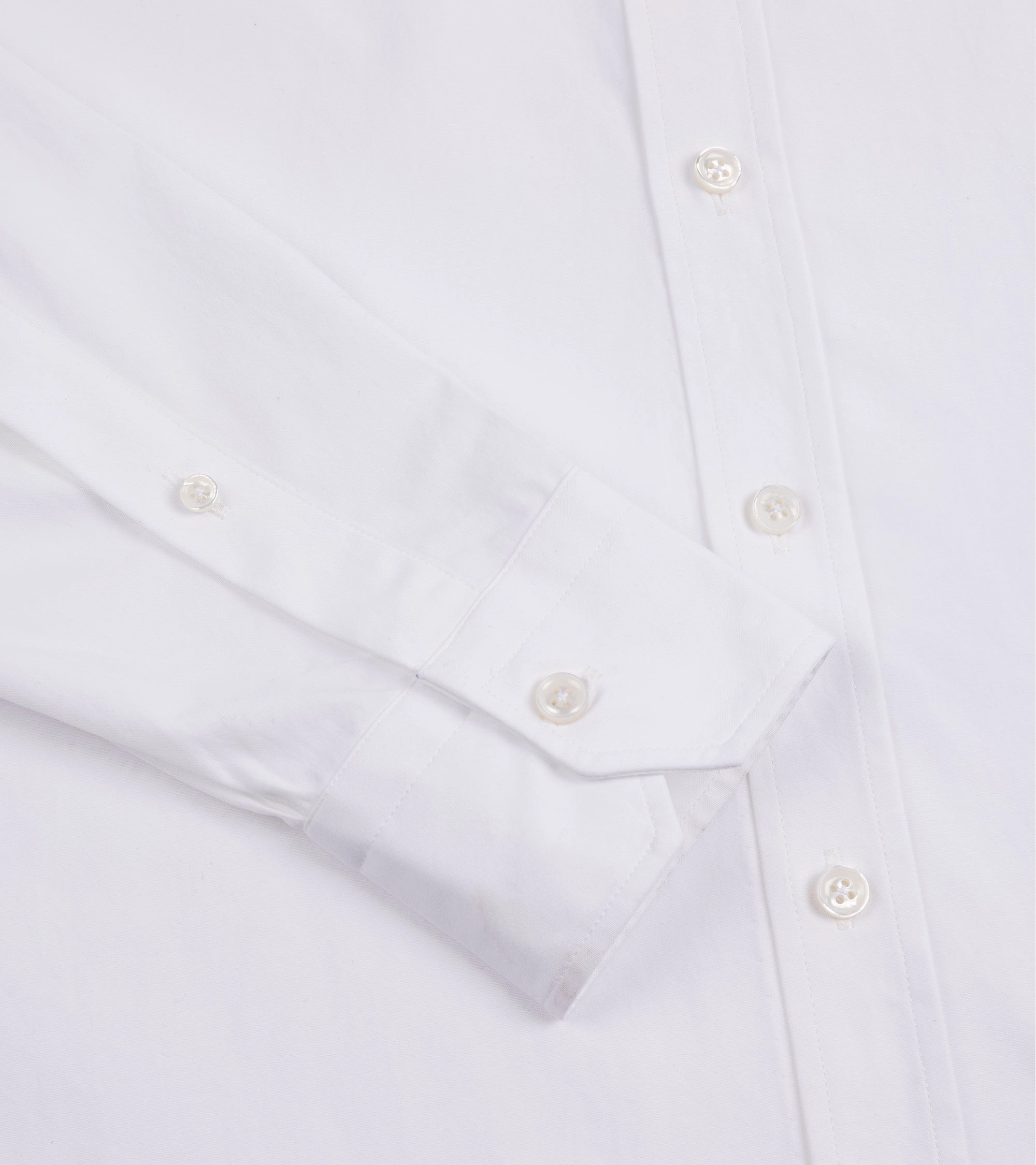 Salvatore Piccolo Cotton Canvas Shirt: White Bold Hue Subtle Print