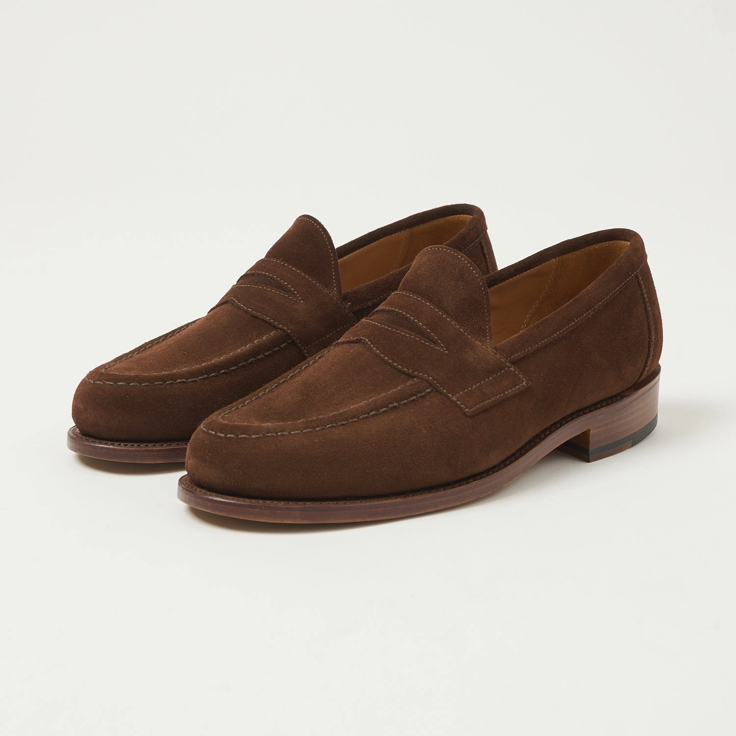 Free Guard Sanders Aldwych Penny Loafer - Polo Snuff Suede