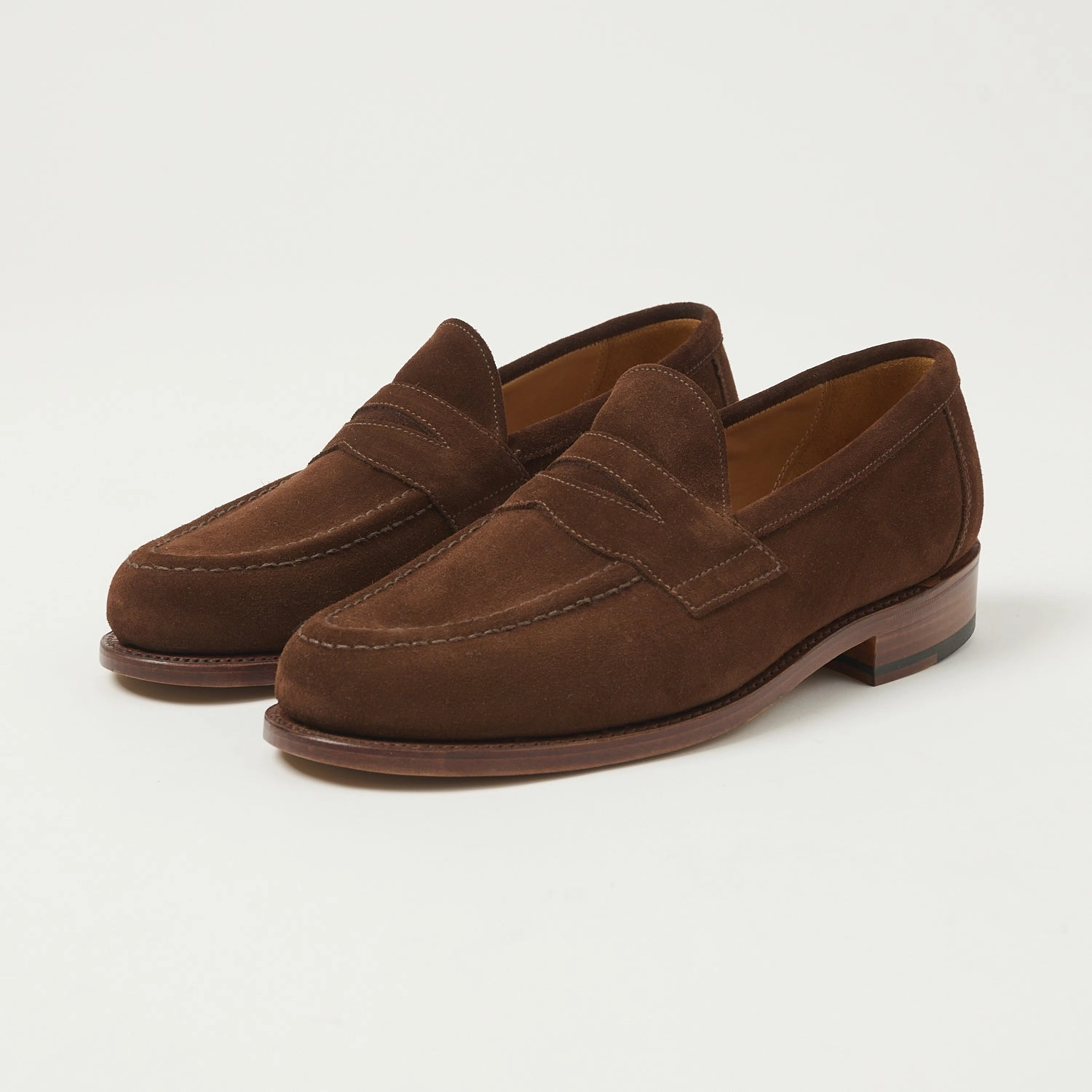 Sanders Aldwych Penny Loafer - Polo Snuff Suede Street Pace