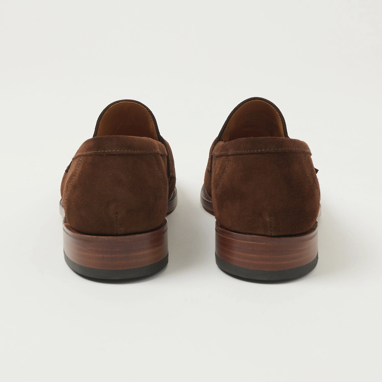 Sanders Aldwych Penny Loafer - Polo Snuff Suede Wide Lane