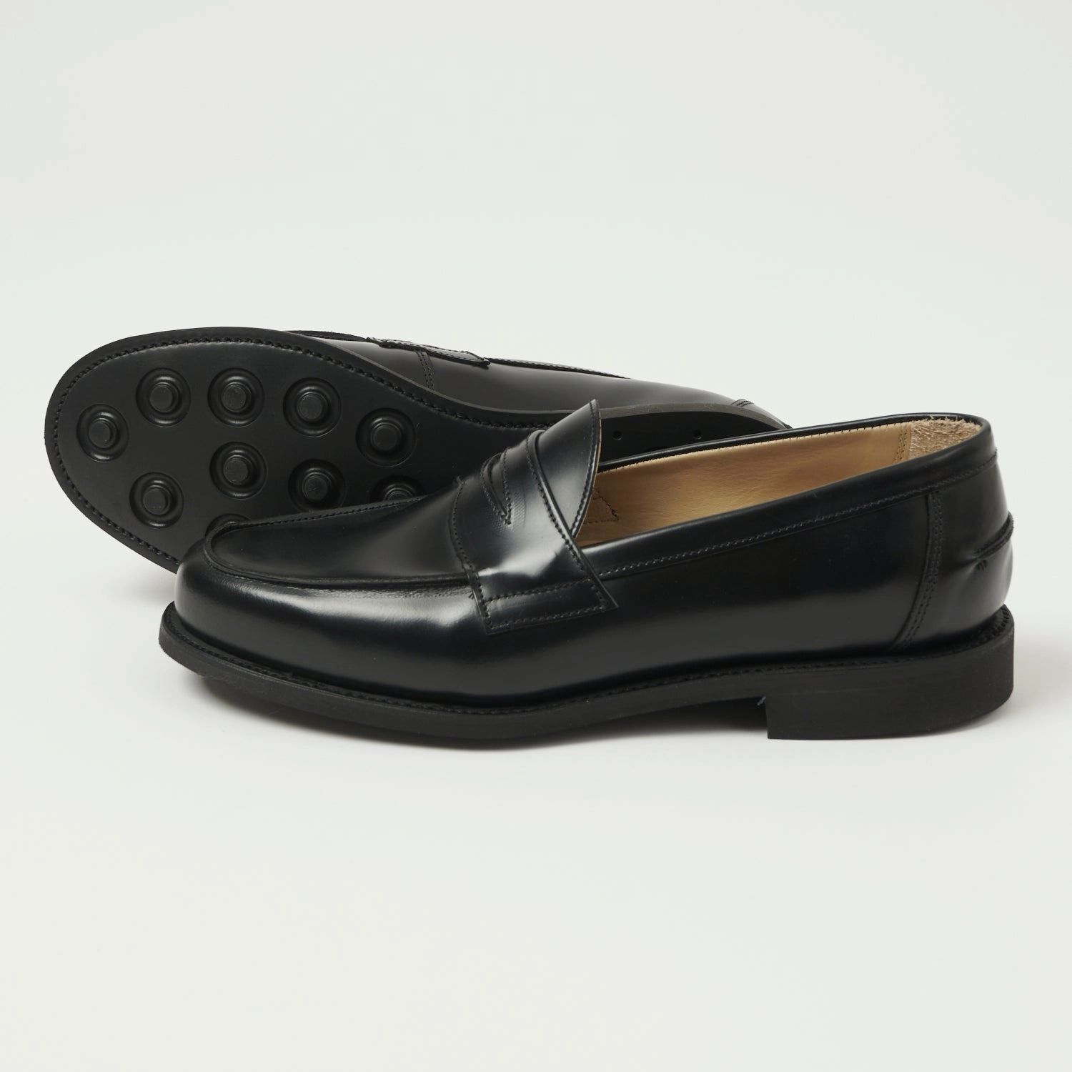 Boat Mood Sanders Butt Seam Loafer Shoe - Black