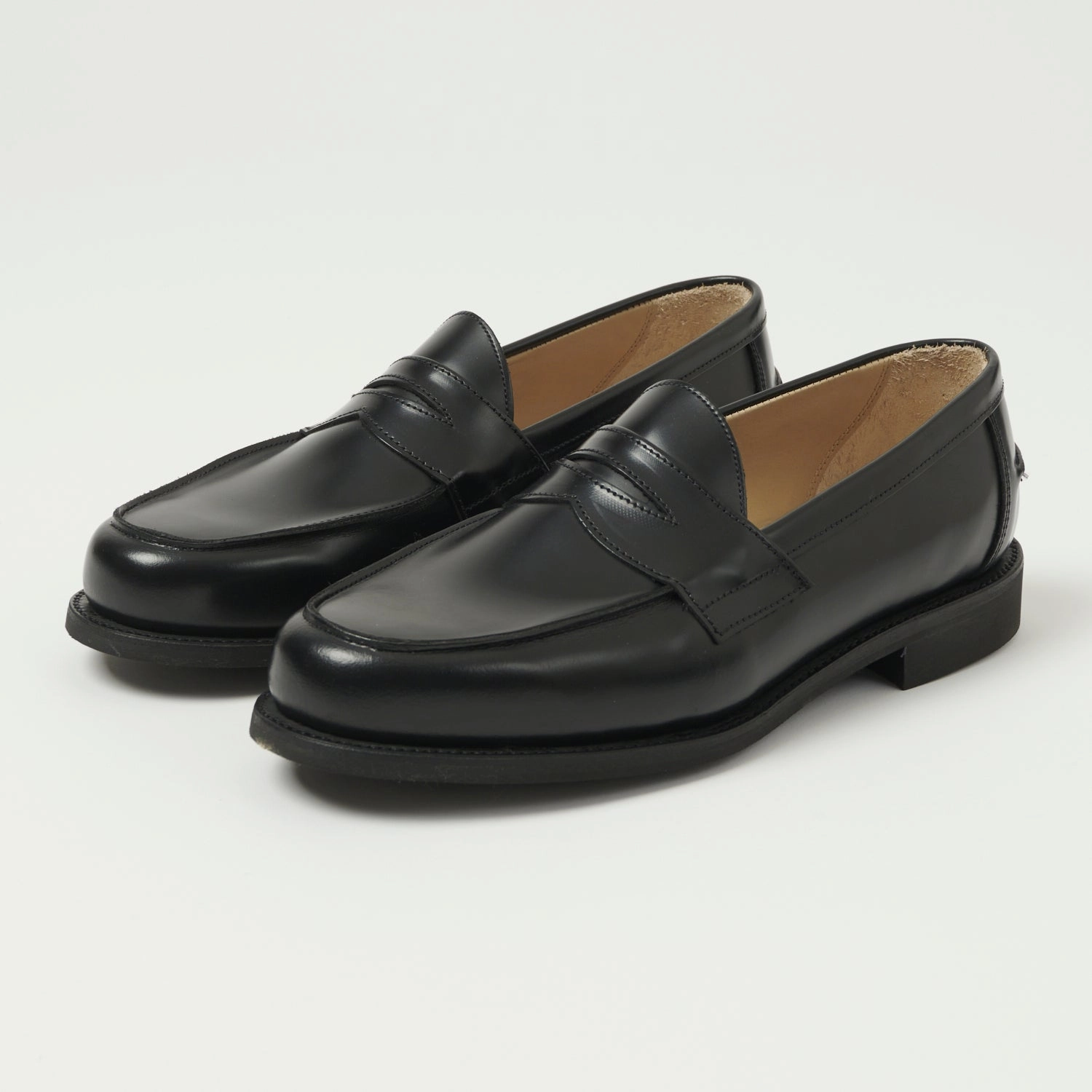 Closed Toe All-purpose sole Sanders Butt Seam Loafer Shoe - Black