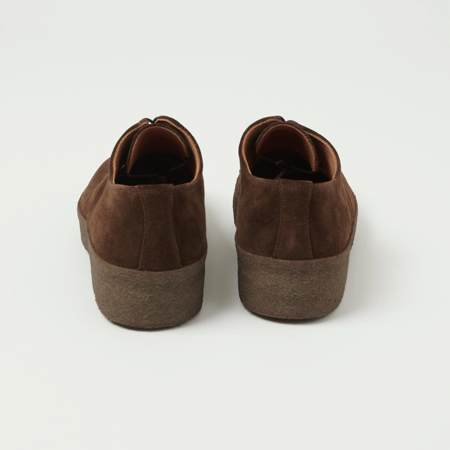 Ventilated Sanders Japan Collection Brit Shoe - Chocolate Brown Suede