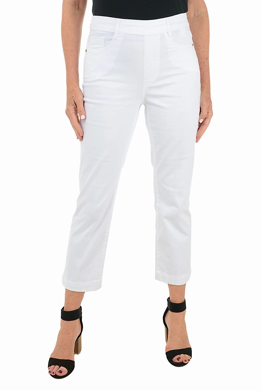 Denim Straight Leg Crop Pant Lightweight Layer