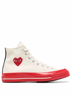 Converse High 'Chuck Taylor' Sneaker Red Sole - White Airflow Channel System Urban Commute