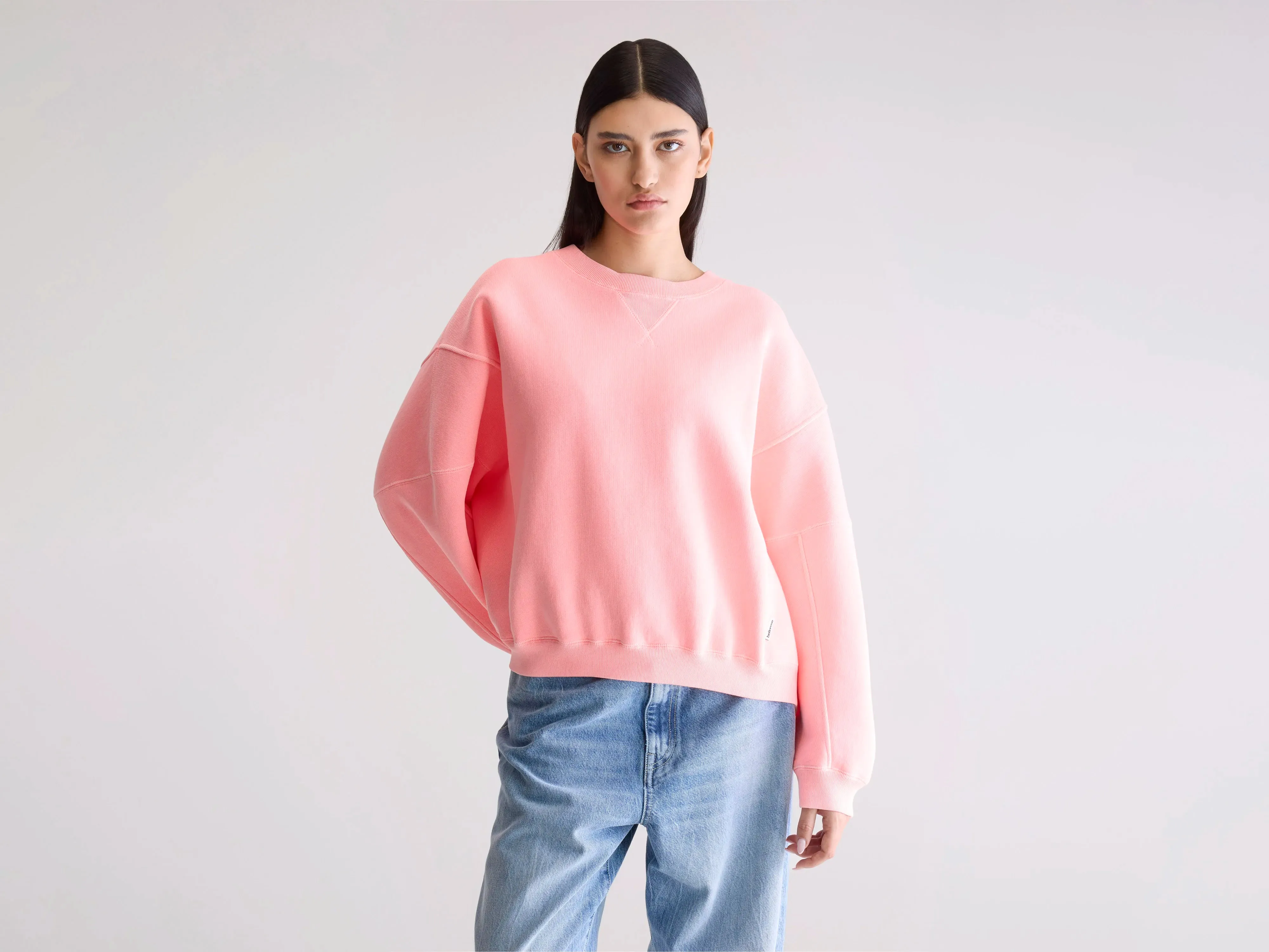 Ivy League style Athletic Fit Flips crewneck sweatshirt (252 / W / FLASH WASH)